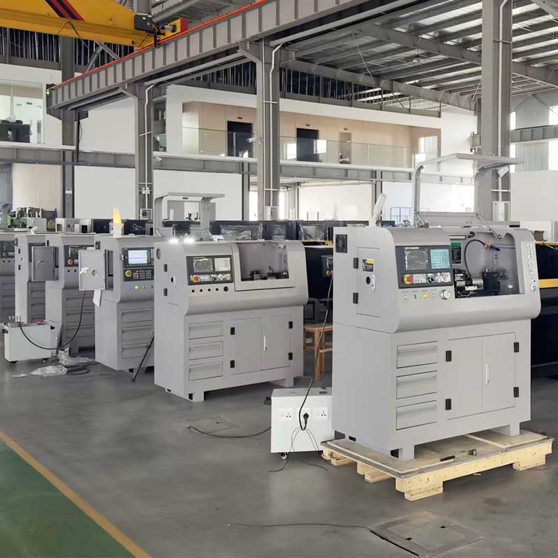 China Advanced Technology Mini CNC Lathe Machine CNC210 CNC Desktop Flat Bed Lathe Design Compact Small GSK System Optional