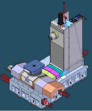 Heavy Duty Horizontal Cnc Milling Machine HMC800 Machining Center With Automatic Tool