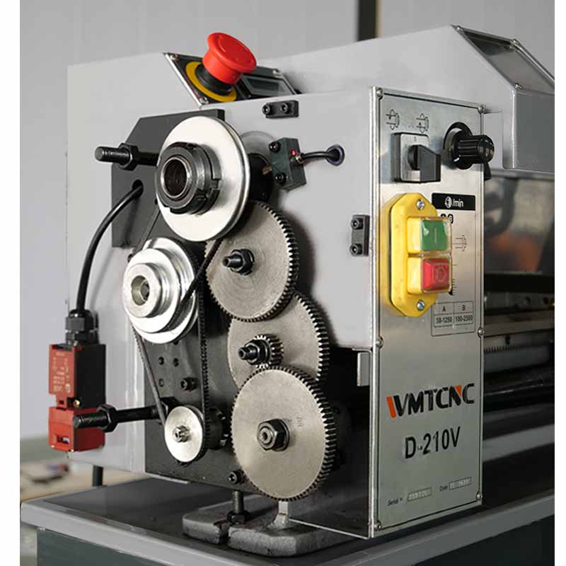 D210V Manual Bench Lathe Machine Benchtop Lathe for Metal Processing