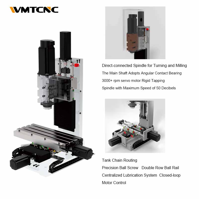 XK7113C Hobby Mini Cnc Milling Machine for Metal Processing