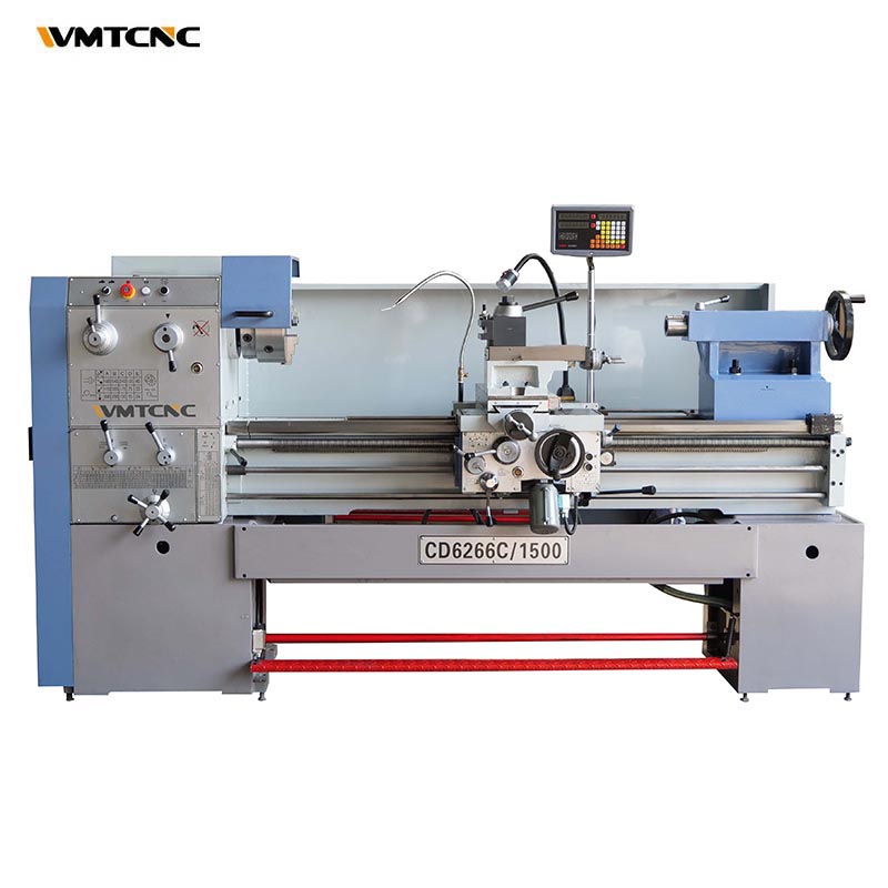 WMT Benchtop Manual Metal Lathe CD6266CX1500 Heavy Duty Engine Lathe for Sale