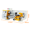 WMTCNC Bench Top Metal Lathe CJM280 Mini Bench Lathe Machine