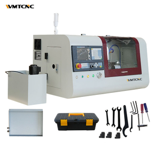 China Advanced Technology Mini CNC Lathe Machine CNC210 CNC Desktop Flat Bed Lathe Design Compact Small GSK System Optional