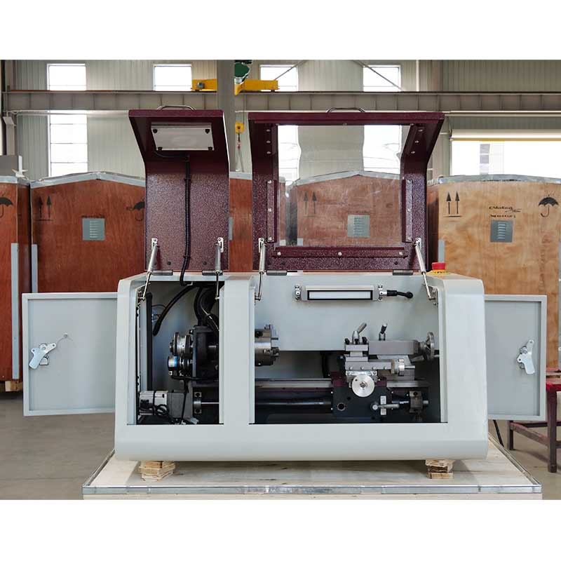 CNC180 Horizontal Automatic Light Duty Mini CNC Lathe Machine Bench Top CNC Lathe From China for Metal Processing