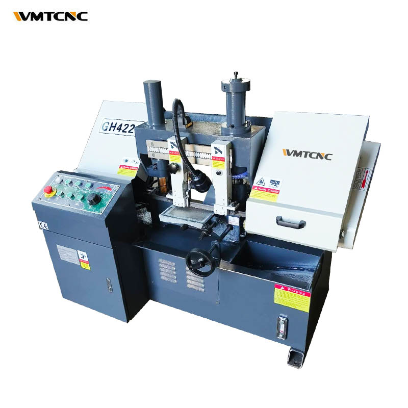 WMTCNC Metal Auto Feed Metal Bandsaw Machine GH4220 Band Sawing Machine Double Column for Steel